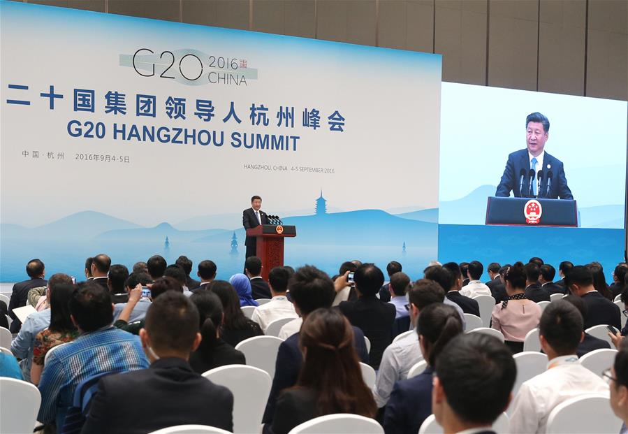 (G20 SUMMIT)CHINA-HANGZHOU-G20-XI JINPING-PRESS CONFERENCE (CN)