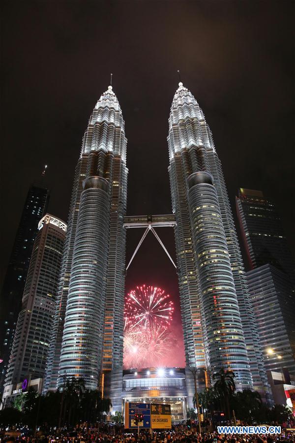 MALAYSIA-KUALA LUMPUR-NEW YEAR-FIREWORKS