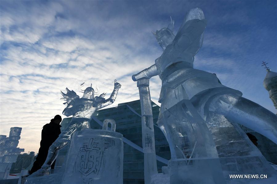 CHINA-HARBIN-ICE SCULPTURE-COMPETITION (CN)