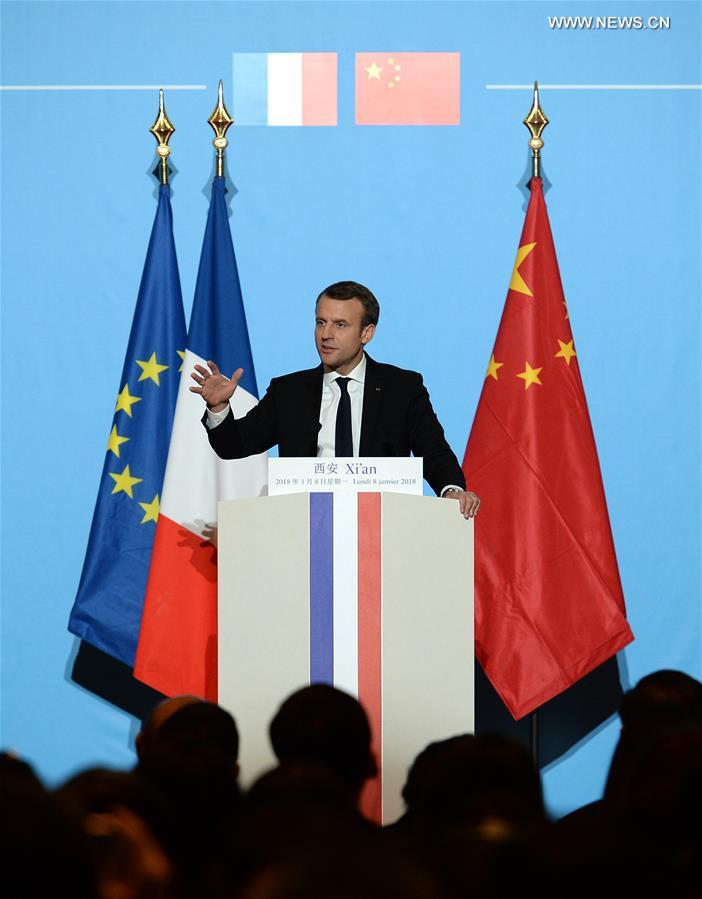 CHINA-SHAANXI-XI'AN-FRANCE-MACRON-VISIT (CN)