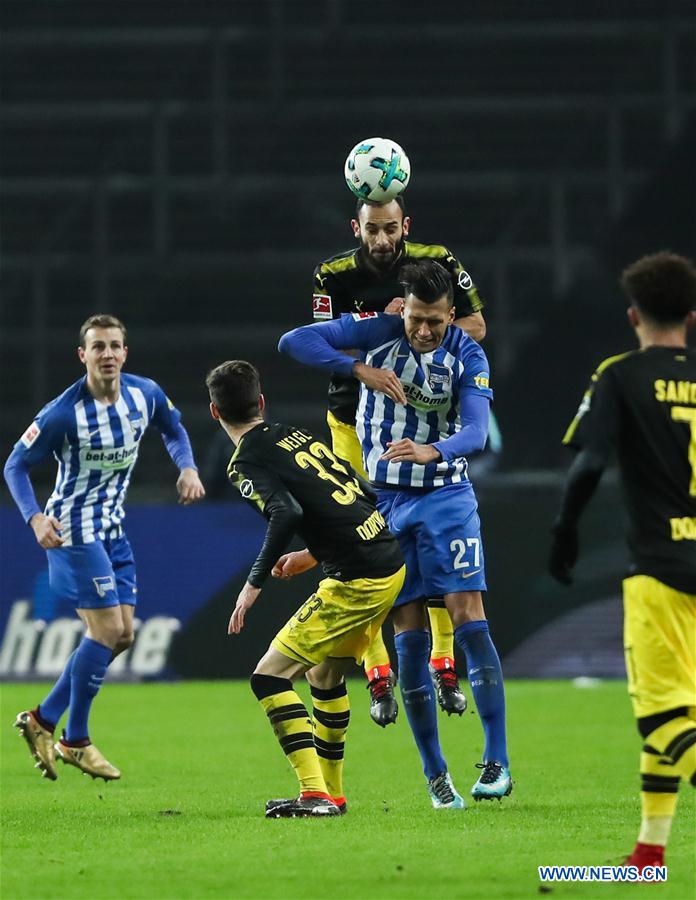 (SP)GERMANY-BERLIN-SOCCER-BUNDESLIGA-HERTHA BSC VS DORTMUND