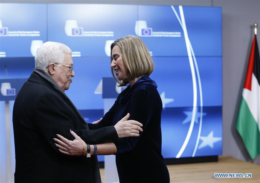 BELGIUM-BRUSSELS-EU-PALESTINE-ABBAS-VISIT