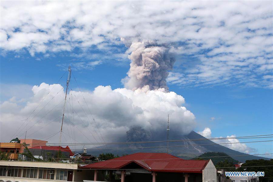 THE PHILIPPINES-ALBAY-MAYON VOLCANO-ERUPTION