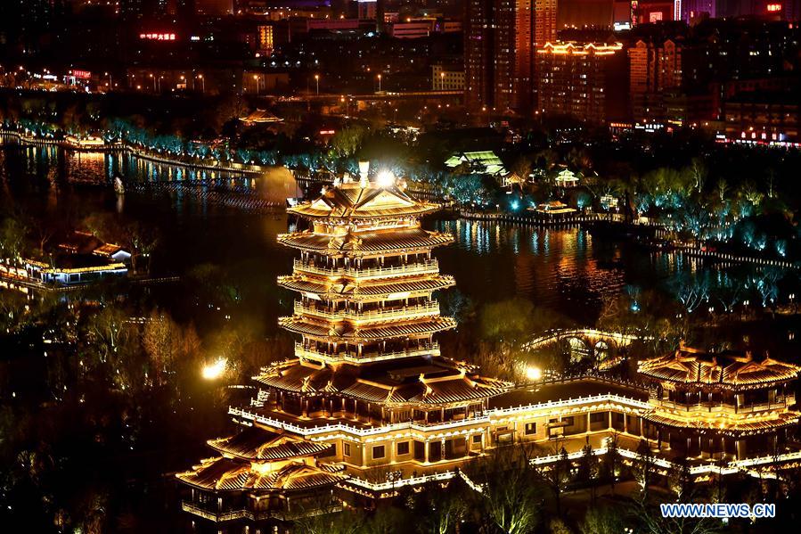 CHINA-SHANDONG-JINAN-DAMING LAKE-NIGHT VIEW(CN)