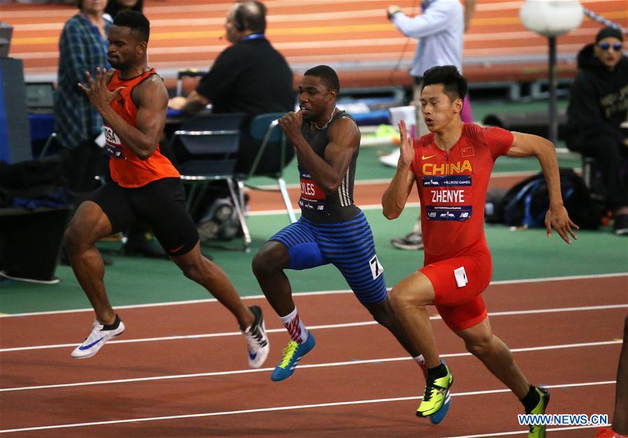 (SP)U.S.-NEW YORK-NYRR MILLROSE GAMES-MEN'S 60M-XIE ZHENYE