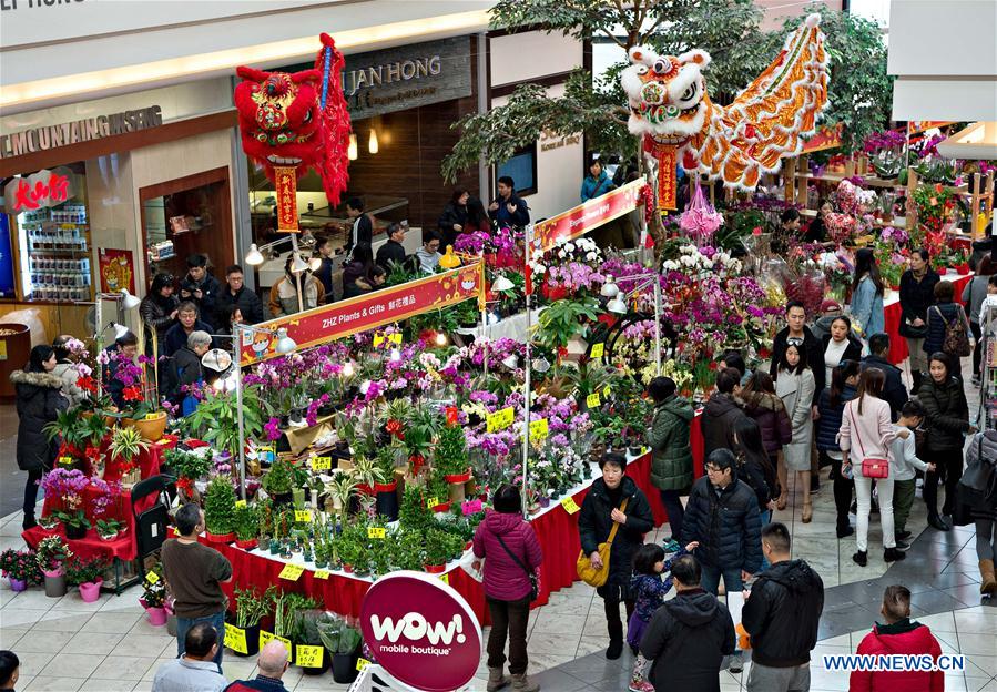 CANADA-VANCOUVER-CHINESE-NEW-YEAR-FLOWER