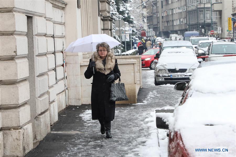 BOSNIA AND HERZEGOVINA-SARAJEVO-SNOW