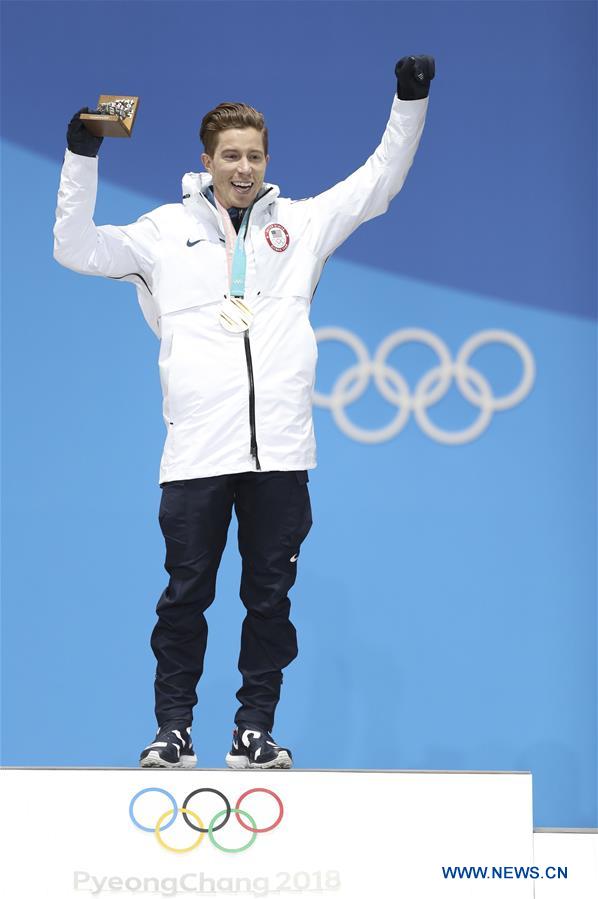 (SP)OLY-SOUTH KOREA-PYEONGCHANG-SNOWBOARD-MEN'S HALFPIPE-MEDAL CEREMONY