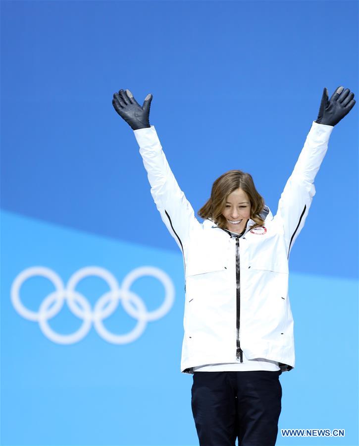 (SP)OLY-SOUTH KOREA-PYEONGCHANG-FREESTYLE SKIING-LADIES' SKI HALFPIPE-MEDAL CEREMONY