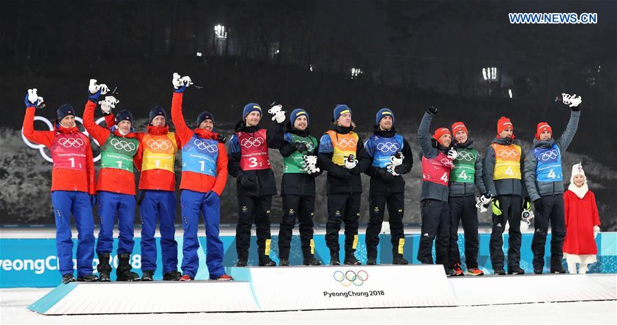 (SP)OLY-SOUTH KOREA-PYEONGCHANG-BIATHLON-MEN'S 4X7.5KM RELAY