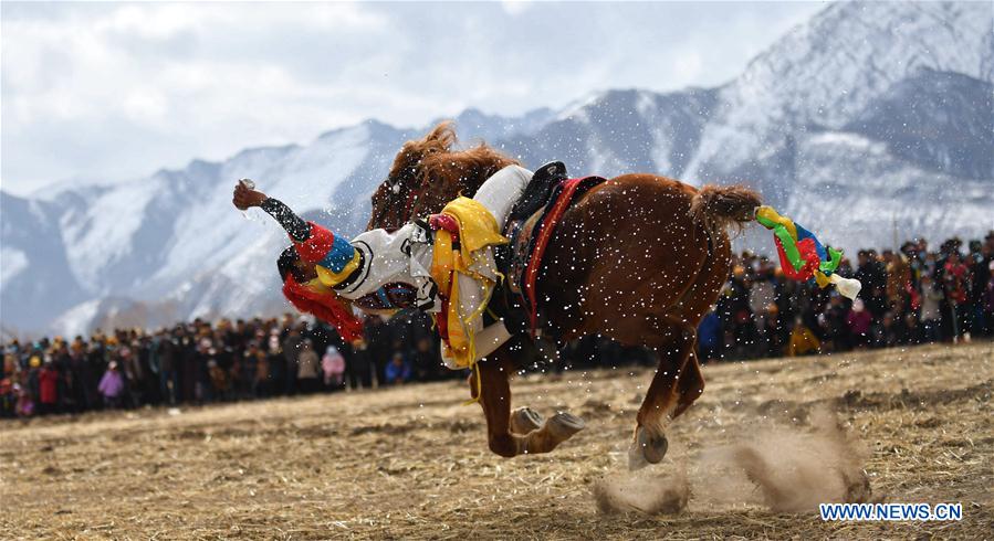 CHINA-TIBET-LHASA-EQUESTRIAN EVENT (CN)