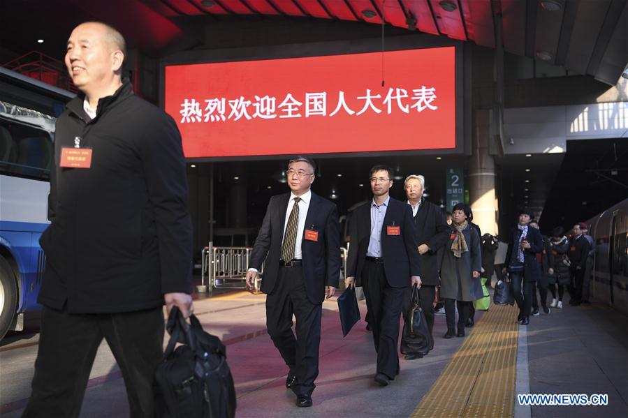 (TWO SESSIONS)CHINA-BEIJING-NPC DEPUTIES-ARRIVAL (CN)