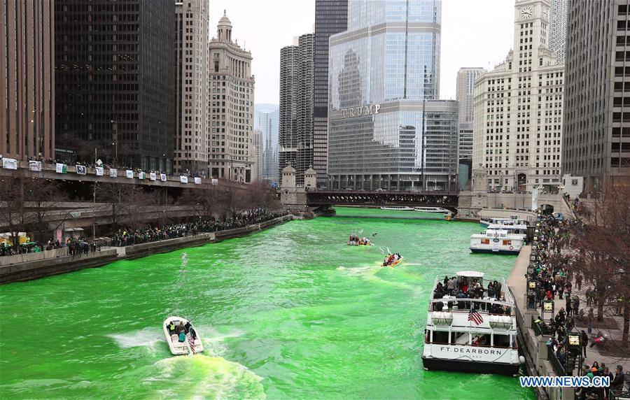 U.S.-CHICAGO-ST. PATRICK'S DAY-CELEBRATION