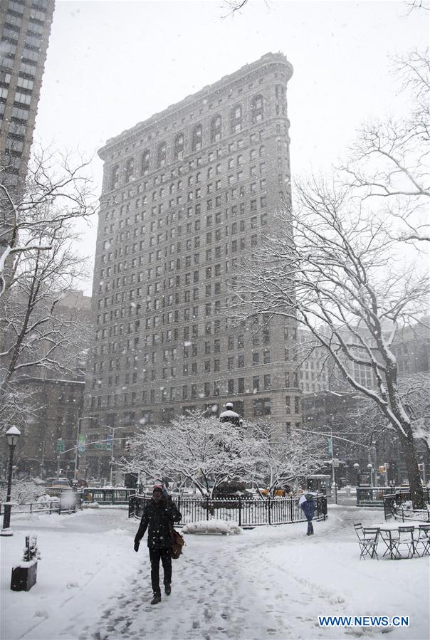 U.S.-NEW YORK-SNOW