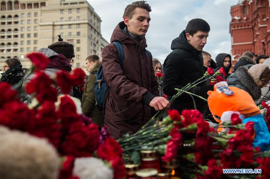 RUSSIA-MOSCOW-KEMEROVO-FIRE-MOURNING