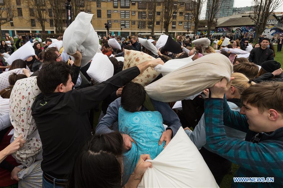 BRITAIN-LONDON-INTERNATIONAL PILLOW FIGHT DAY