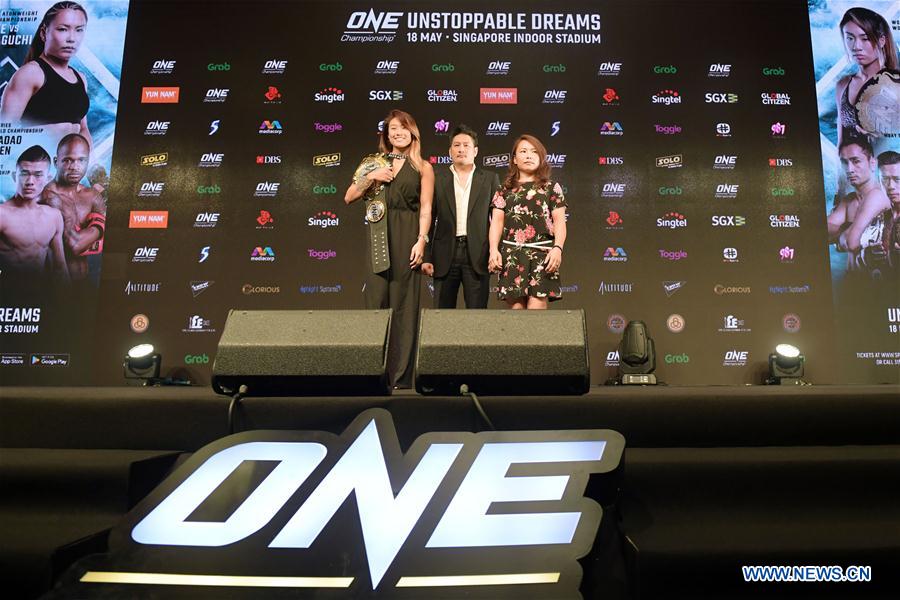 (SP)SINGAPORE-WOMEN'S ATOMWEIGHT WORLD CHAMPIONSHIP-ONE-PRESS CONFERENCE