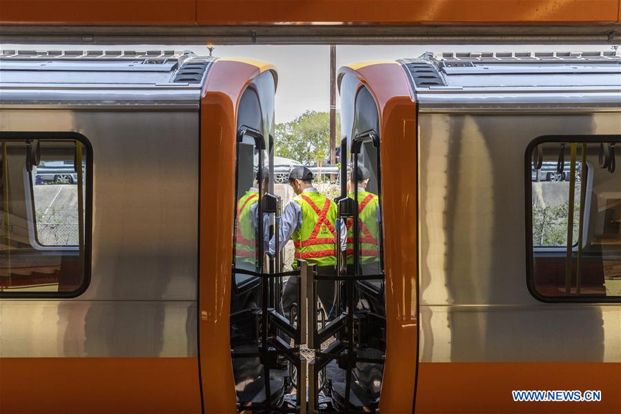 U.S.-BOSTON-CRRC-NEW TRAIN