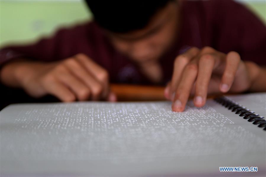 INDONESIA-SOUTH TANGERANG-BLIND PEOPLE-READ THE QURAN