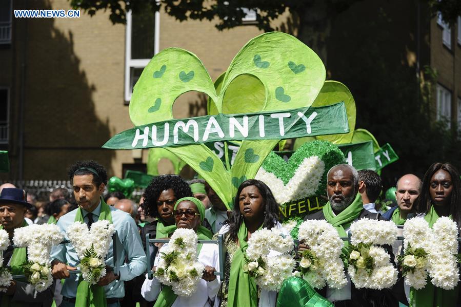 BRITAIN-LONDON-GRENFELL TOWER-FIRE-ONE YEAR ANNIVERSARY