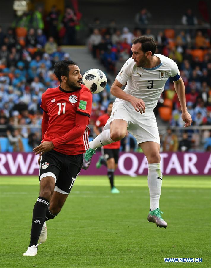 (SP)RUSSIA-YEKATERINBURG-2018 WORLD CUP-GROUP A-EGYPT VS URUGUAY