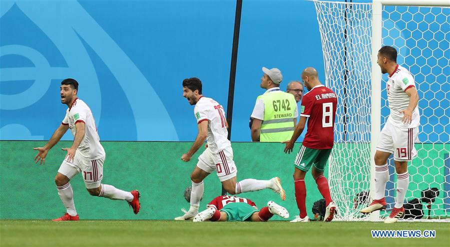 (SP)RUSSIA-SAINT PETERSBURG-2018 WORLD CUP-GROUP B-MOROCCO VS IRAN