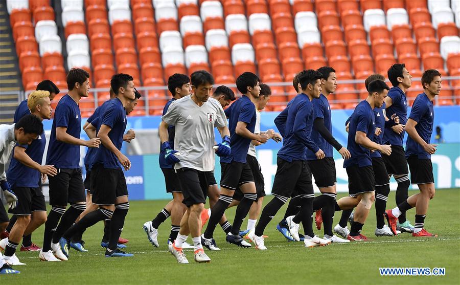 RUSSIA-SARANSK-2018 WORLD CUP-JAPAN-TRAINING