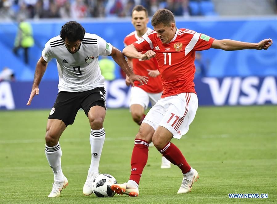 (SP)RUSSIA-SAINT PETERSBURG-2018 WORLD CUP-GROUP A-RUSSIA VS EGYPT