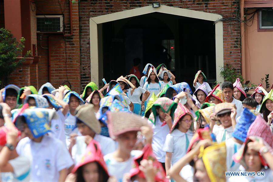 PHILIPPINES-RIZAL-EARTHQUAKE-DRILL