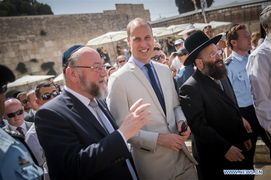 MIDEAST-JERUSALEM-UK-PRINCE WILLIAM-VISIT