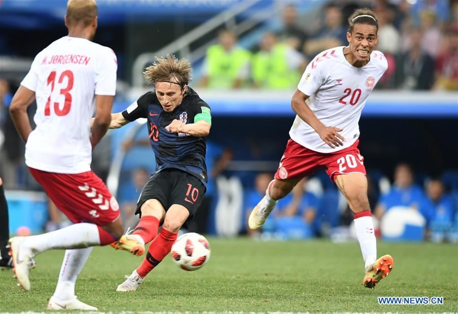 (SP)RUSSIA-NIZHNY NOVGOROD-2018 WORLD CUP-ROUND OF 16-CROATIA VS DENMARK