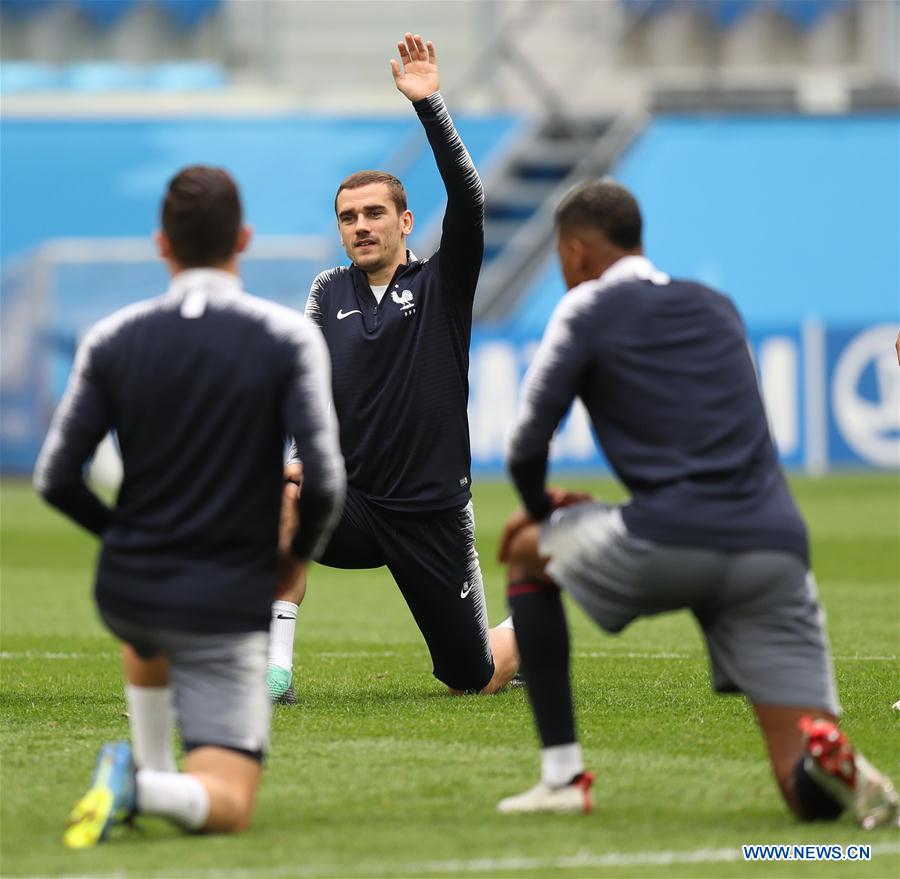 (SP)RUSSIA-SAINT PETERSBURG-2018 WORLD CUP-FRANCE-TRAINING