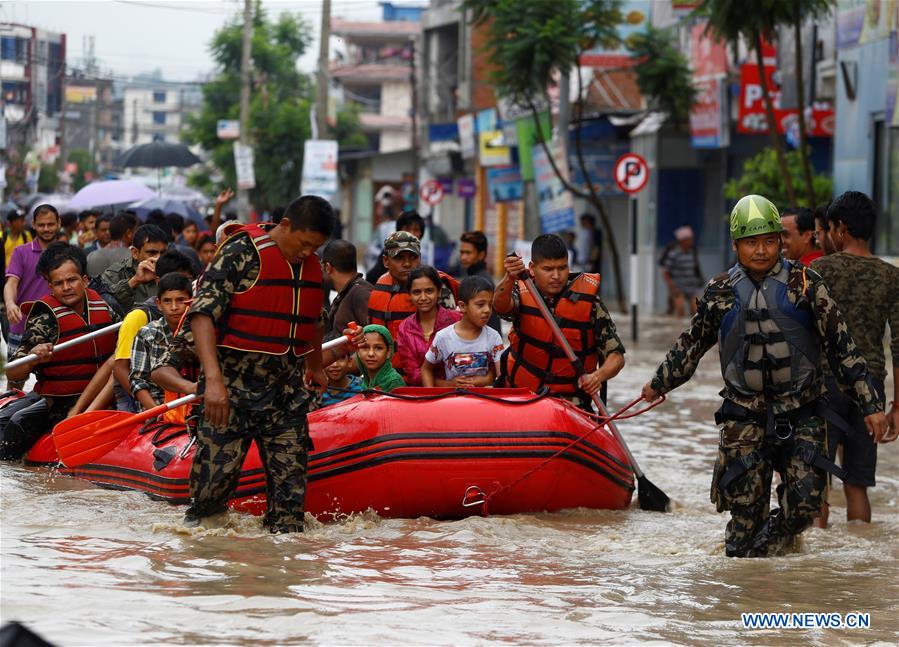 NEPAL-BHAKTAPUR-FLOOD-RAIN