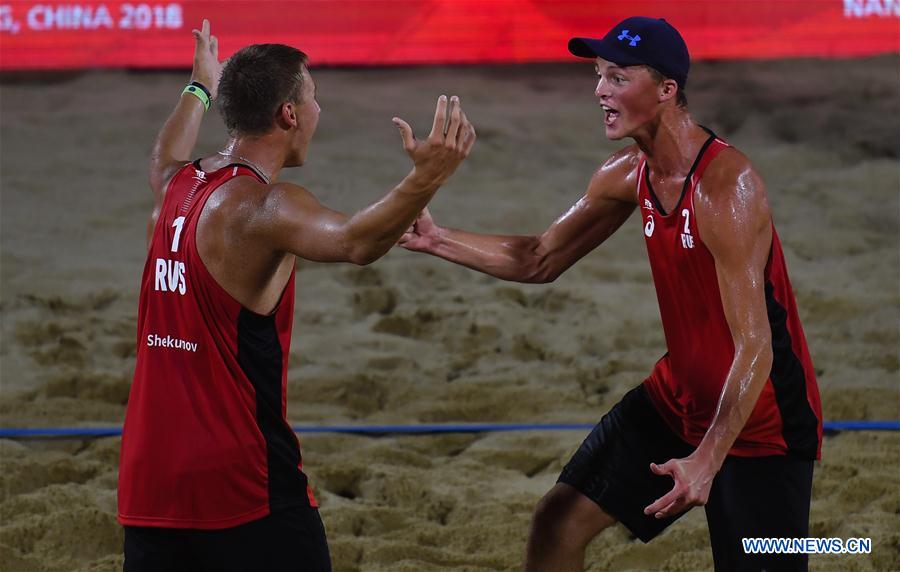 (SP)CHINA-NANJING-BEACH VOLLEYBALL-U19 WORLD CHAMPIONSHIPS (CN)