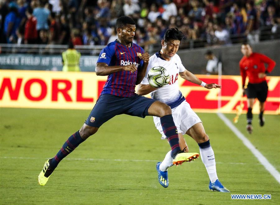 (SP)U.S.-PASADENA-SOCCER-INT'L CHAMPION CUP-BARCELONA VS HOTSPUR