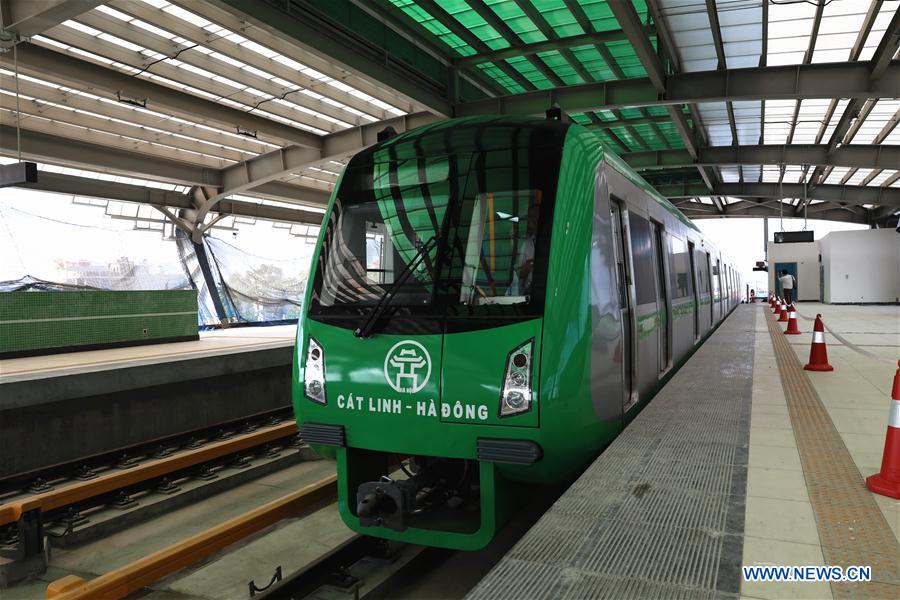 VIETNAM-HANOI-URBAN RAILWAY-TEST RUN