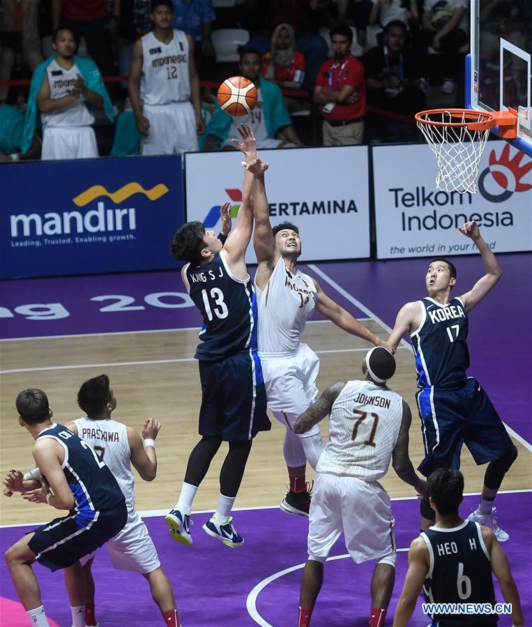 (SP)INDONESIA-JAKARTA-ASIAN GAMES-BASKETBALL-INDONESIA VS SOUTH KOREA