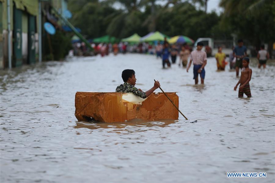 MYANMAR-YANGON-HIGH TIDE-FLOOD