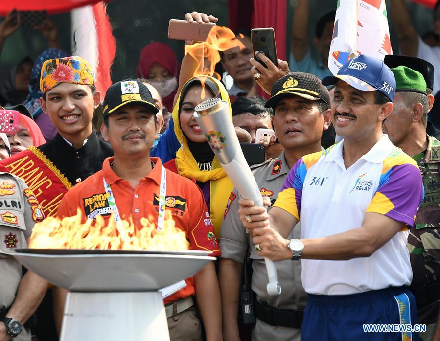 (SP)INDONESIA-JAKARTA-ASIAN GAMES-TORCH RELAY