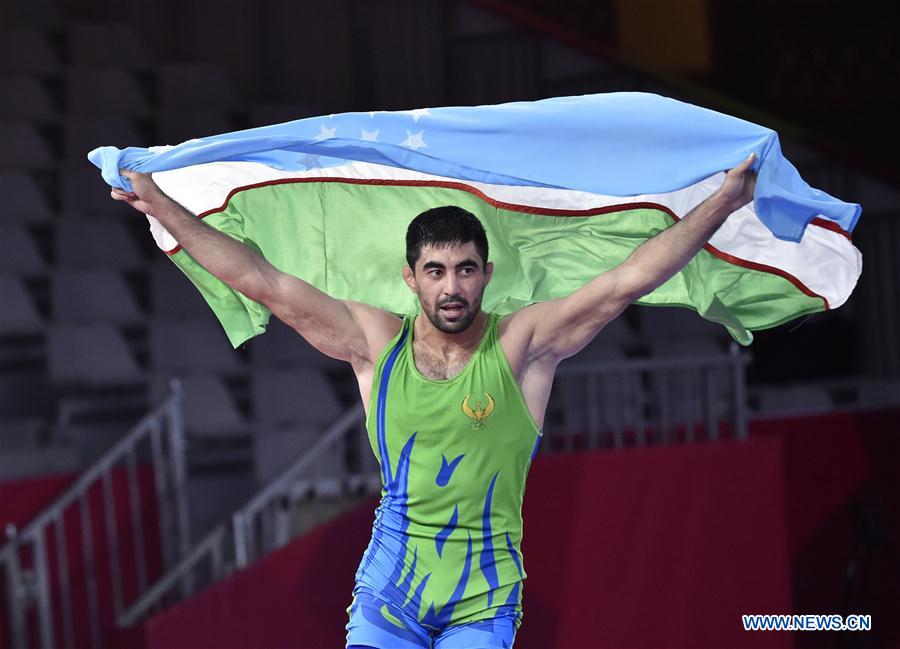 (SP)INDONESIA-JAKARTA-ASIAN GAMES-WRESTLING-MEN'S FREESTYLE 74 KG