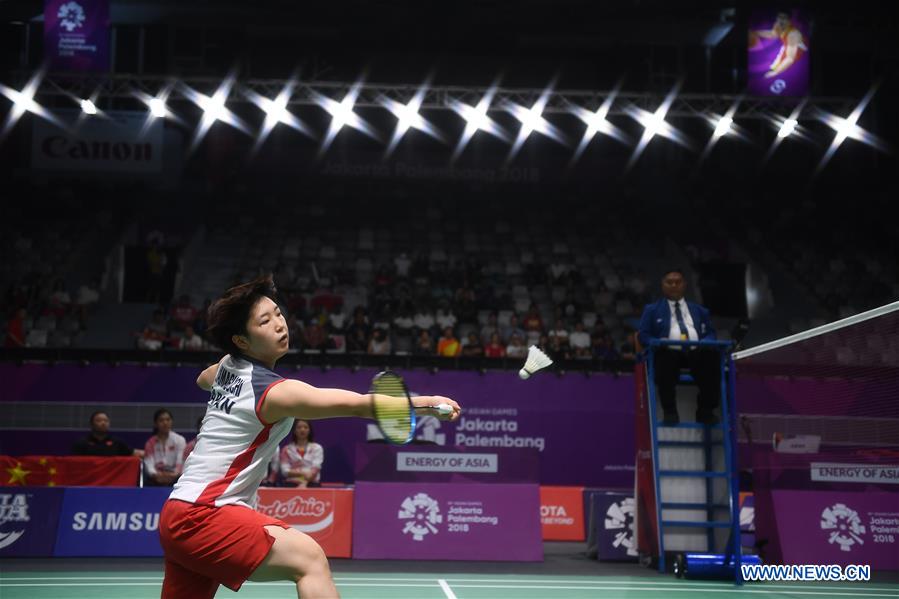 (SP)INDONESIA-JAKARTA-ASIAN GAMES-BADMINTON-WOMEN'S TEAM FINAL