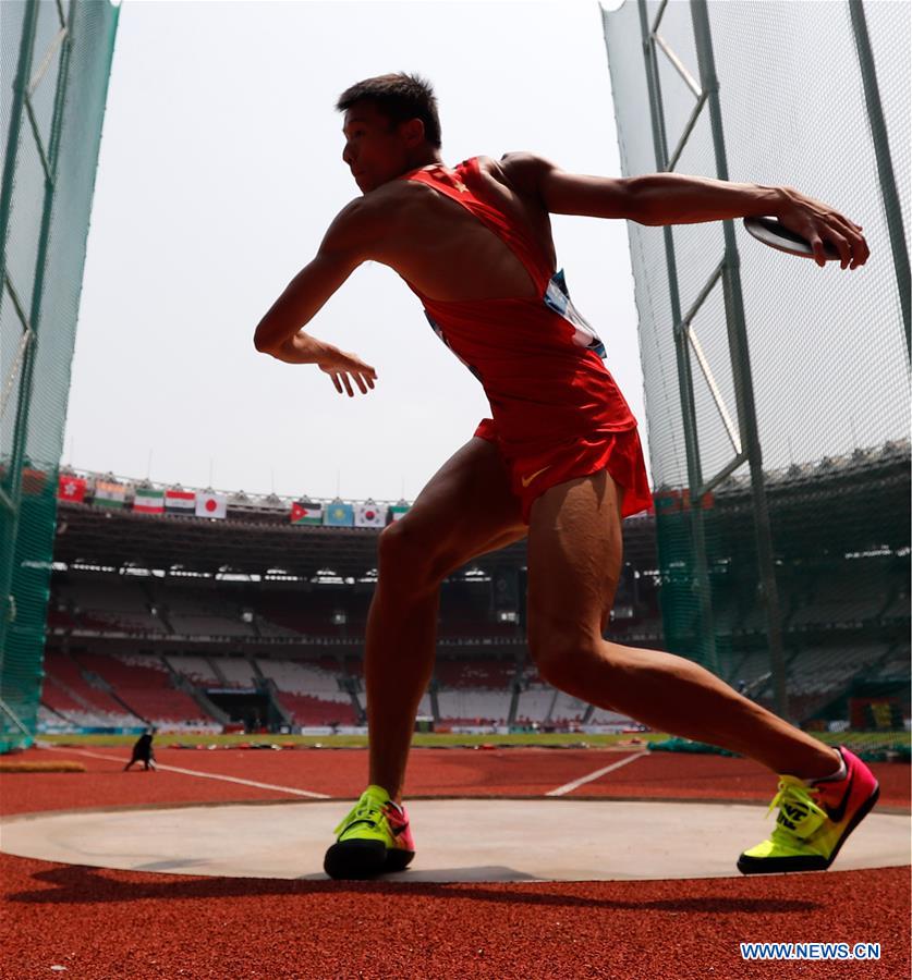 (SP)INDONESIA-JAKARTA-ASIAN GAMES-ATHLETICS-MEN'S DECATHLON