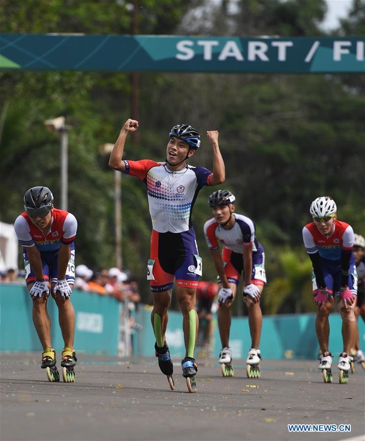 (SP)INDONESIA-PALEMBANG-ASIAN GAMES-ROLLER SKATE-MEN'S ROAD 20KM RACE