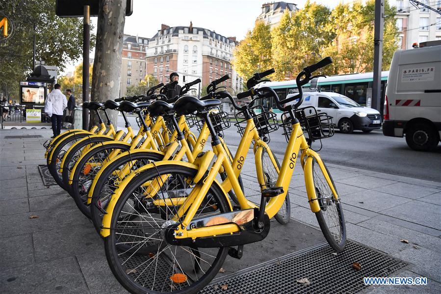 FRANCE-PARIS-SHARED BIKE-OFO