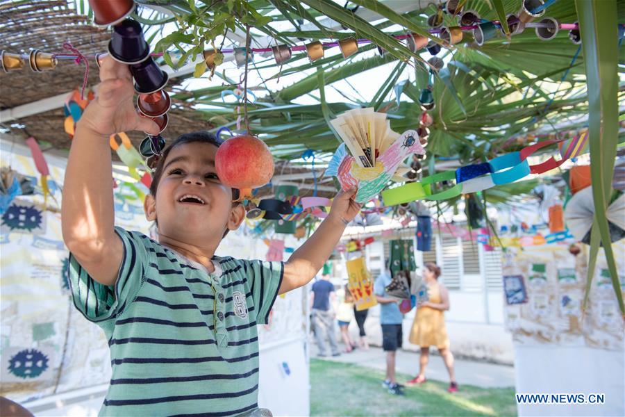 ISRAEL-KIBBUTZ HULATA-SUKKAH