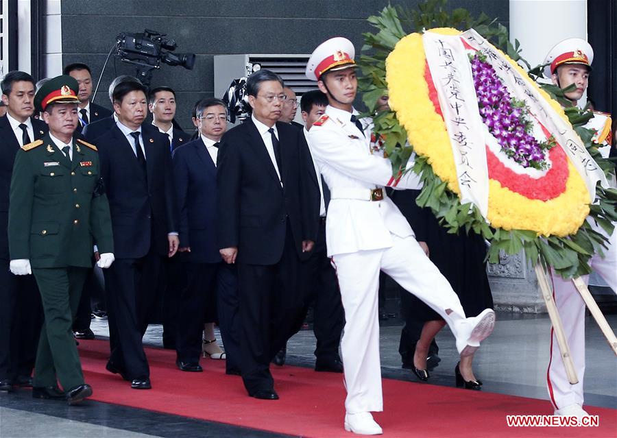 VIETNAM-HANOI-CHINA-ZHAO LEJI-VIETNAMESE PRESIDENT-MOURN (CN)