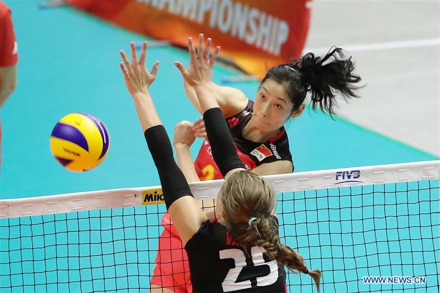 (SP)JAPAN-SAPPORO-VOLLEYBALL-WOMEN'S WORLD CHAMPIONSHIP-CHINA VS CANADA