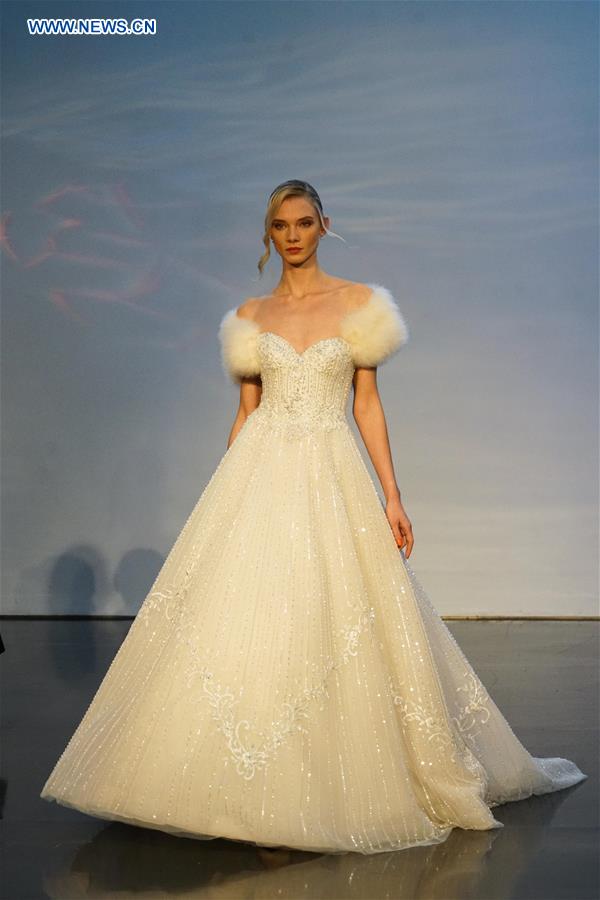 U.S.-NEW YORK-BRIDAL FASHION WEEK-JUESTIN ALEXANDER