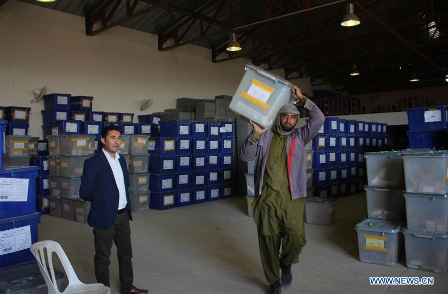 AFGHANISTAN-MAZAR-I-SHARIF-ELECTION MATERIALS