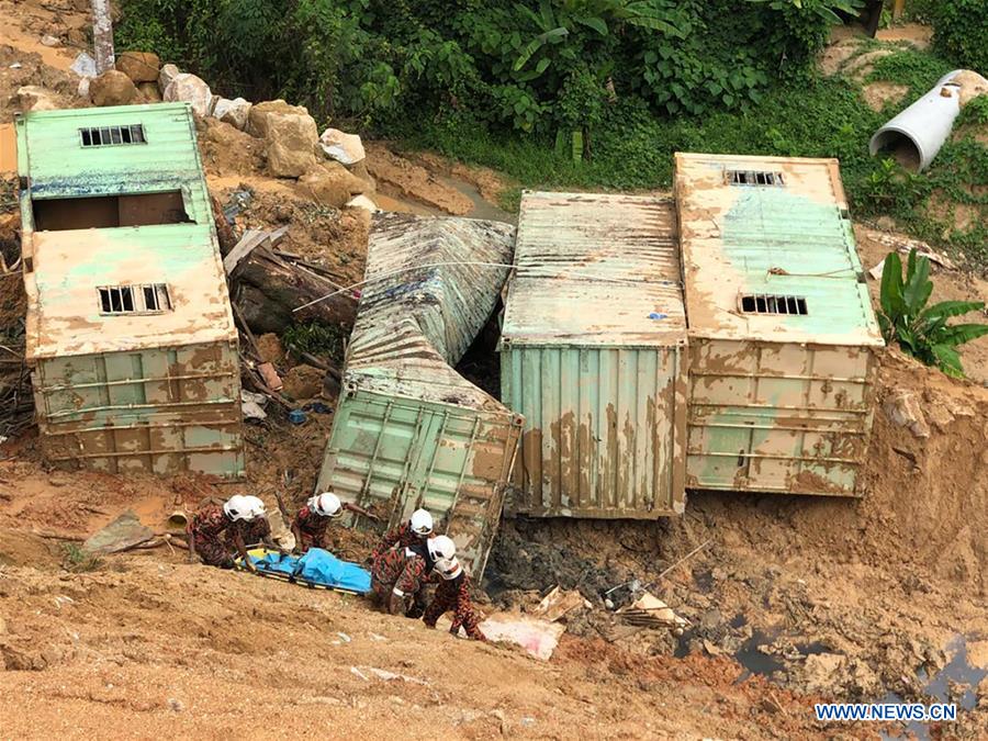 MALAYSIA-PENANG-LANDSLIDE